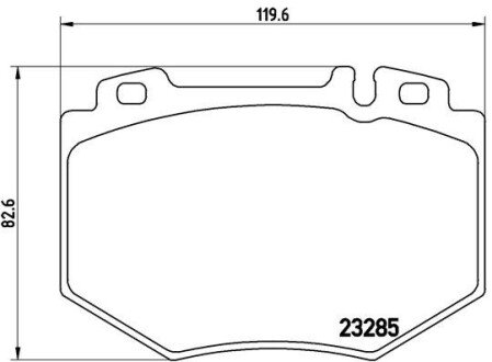 Гальмівні колодки дискові BRE BREMBO P50 048