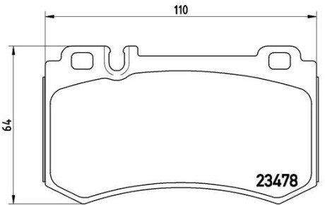 Гальмівні колодки дискові BRE BREMBO P50 061