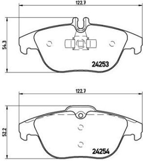 Гальмівні колодки дискові BRE P50 068 BREMBO P50068