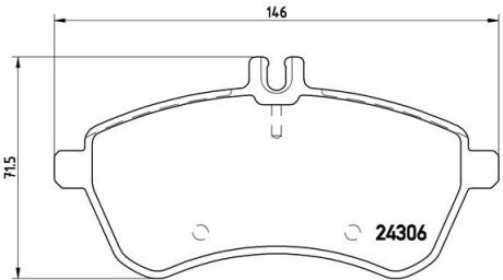 Гальмівні колодки дискові BRE P50 070 BREMBO P50070