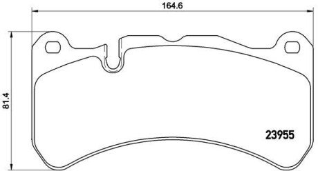 Гальмівні колодки дискові BRE BREMBO P50 092