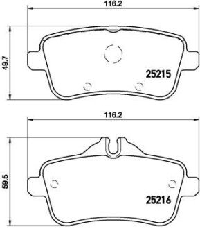 Гальмівні колодки дискові BRE P50 100 BREMBO P50100