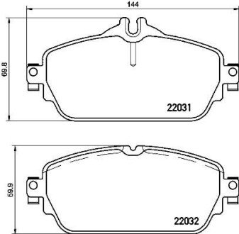 Гальмівні колодки дискові BRE P50 118 BREMBO P50118