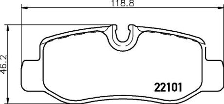 Гальмівні колодки дискові BRE P50 126 BREMBO P50126