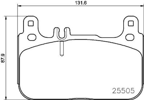 Гальмівні колодки дискові BRE BREMBO P50 128