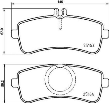 Гальмівні колодки, дискові BREMBO P50132