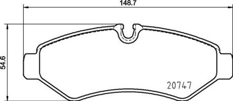 Гальмівні колодки дискові BRE BREMBO P50 155