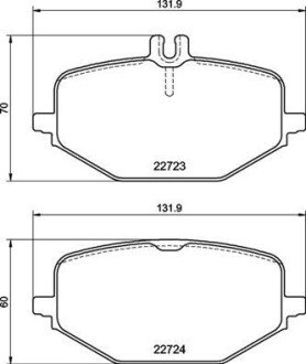 Комплект гальмівних колодок BRE P50 161 BREMBO P50161