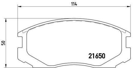 Гальмівні колодки дискові BRE BREMBO P54 015