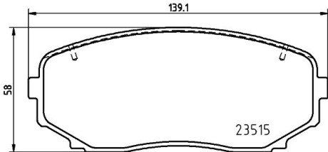 Гальмівні колодки дискові BRE BREMBO P54 060