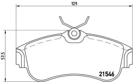 Гальмівні колодки дискові BRE BREMBO P56 022