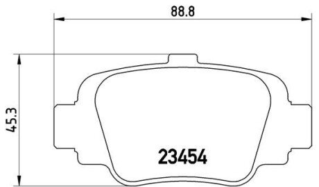 Гальмівні колодки дискові BRE BREMBO P56 032 (фото 1)