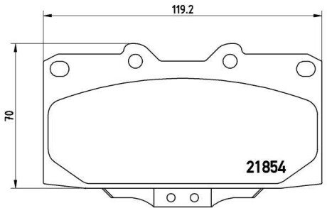 Гальмівні колодки дискові BRE BREMBO P56 034