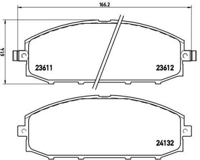 Гальмівні колодки дискові BRE P56 041 BREMBO P56041