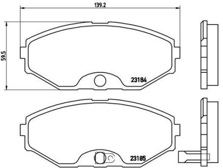 Гальмівні колодки дискові BRE P56 045 BREMBO P56045