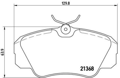 Гальмівні колодки дискові BRE BREMBO P59 016