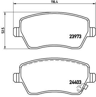 Гальмівні колодки дискові BRE P59 050 BREMBO P59050