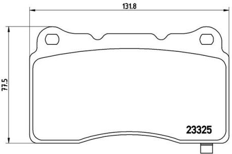 Гальмівні колодки дискові BRE BREMBO P59 079