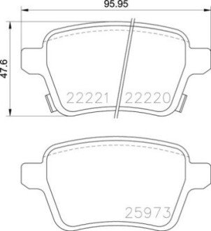 Гальмівні колодки дискові BRE BREMBO P59 086