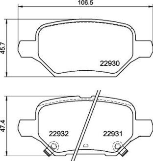 Комплект гальмівних колодок BRE P59 099 BREMBO P59099