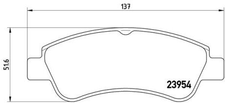 Колодка гальм. диск. CITROEN C3, C4, DS3 PEUGEOT 206, 207 передн. BREMBO P61066