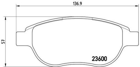 Гальмівні колодки дискові BRE P61 068 BREMBO P61068