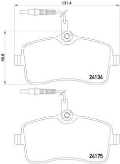 Гальмівні колодки дискові BRE BREMBO P61 109