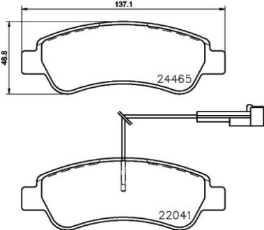 Гальмівні колодки дискові BRE BREMBO P61 125