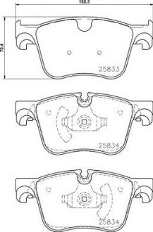 Комплект гальмівних колодок BREMBO P61127