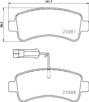 Гальмівні колодки дискові BRE BREMBO P61 130