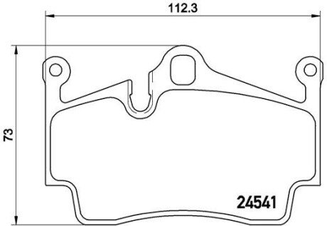 Гальмівні колодки дискові BRE BREMBO P65 028