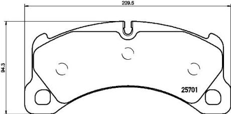 Гальмівні колодки BREMBO P65033