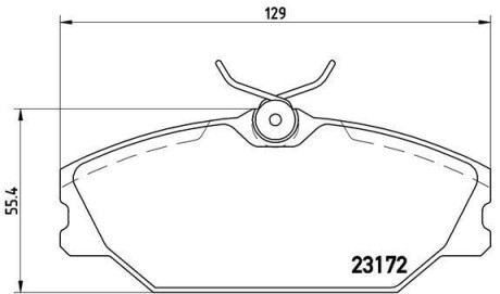 Гальмівні колодки дискові BREMBO P68 027