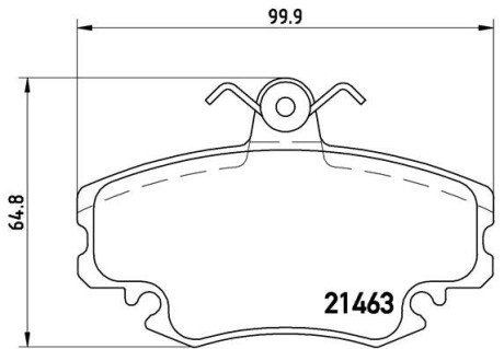 Гальмівні колодки дискові BRE P68 038 BREMBO P68038