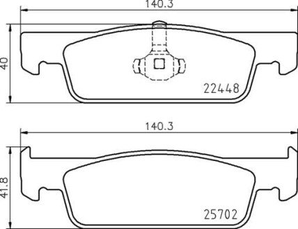 Гальмівні колодки дискові BRE BREMBO P68 069