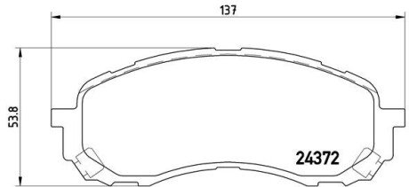 Гальмівні колодки дискові BRE BREMBO P78 015