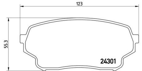 Гальмівні колодки дискові BRE BREMBO P79 019