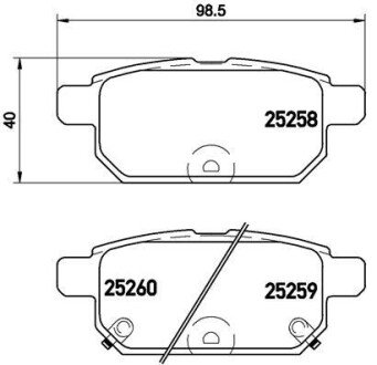 Гальмівні колодки дискові BRE P79 029 BREMBO P79029