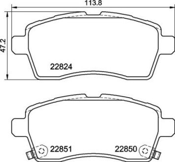 Гальмівні колодки дискові BRE BREMBO P79 037