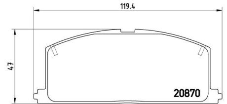 Гальмівні колодки дискові BRE BREMBO P83 011