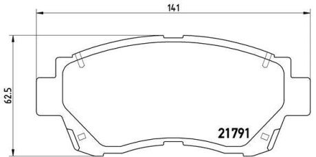 Гальмівні колодки дискові BRE BREMBO P83 027 (фото 1)