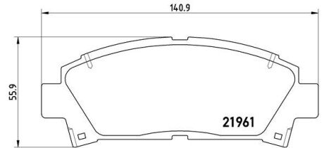 Гальмівні колодки дискові BRE BREMBO P83 028