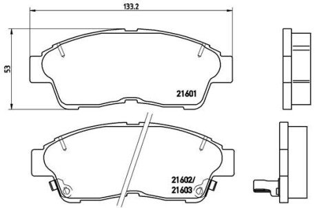 Гальмівні колодки дискові BRE P83 034 BREMBO P83034