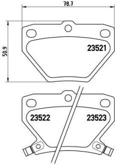 Гальмівні колодки дискові BRE BREMBO P83 052