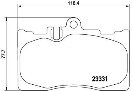 Гальмівні колодки дискові BRE BREMBO P83 058