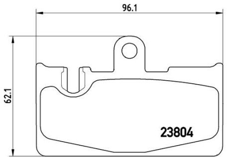 Гальмівні колодки дискові BRE BREMBO P83 059 (фото 1)