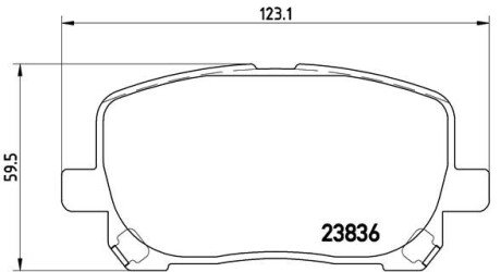 Гальмівні колодки дискові BRE P83 061 BREMBO P83061