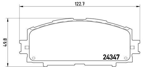 Гальмівні колодки дискові BRE BREMBO P83 086