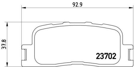 Гальмівні колодки дискові BRE P83 088 BREMBO P83088