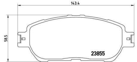 Гальмівні колодки дискові BRE P83 105 BREMBO P83105